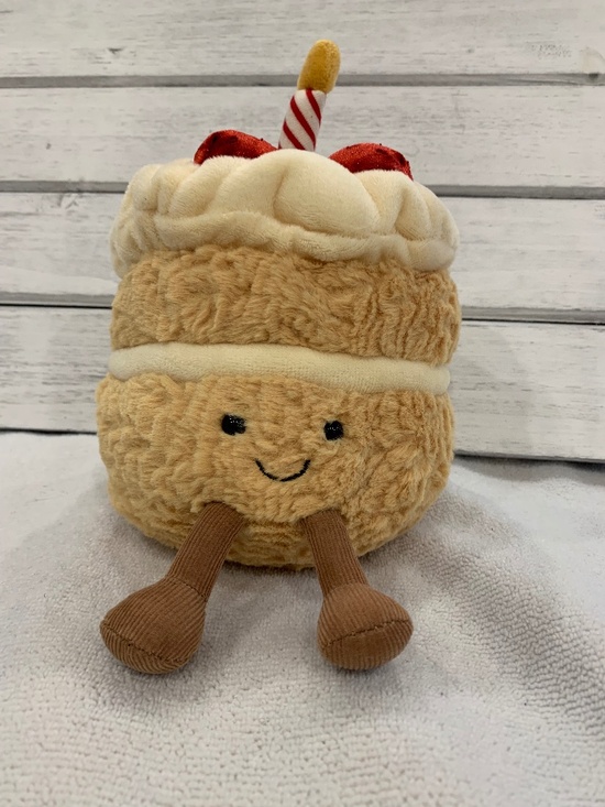 Jellycat Other - Jellycat Amuseables Birthday Cake Plush Strawberry Candle Collectible Soft Toy
